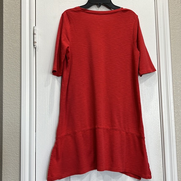 J. Jill Red Pima Cotton Red Top S/M - Picture 4 of 6